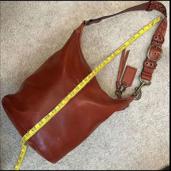 RARE COACH 11423 BLEECKER DUFFLE LEATHER w/OG HANGTAG SHADE OF WHISKEY RUST - Picture 6 of 15